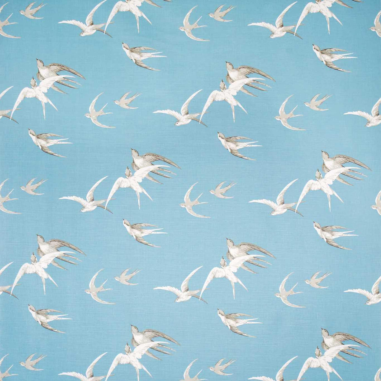 Sanderson Swallows Wedgewood Fabric