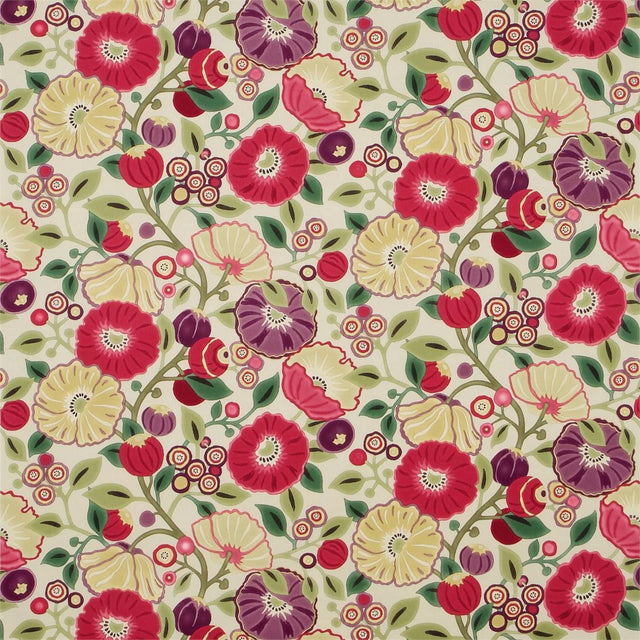Sanderson Tree Poppy Red/ Plum Fabric