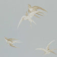 Sanderson Swallows Silver Wallpaper