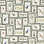 Sanderson Picture Gallery Aqua/Multi Wallpaper