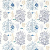 Sanderson Coral & Fish Marine/Blue Fabric