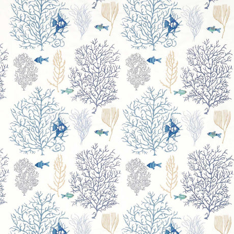 Sanderson Coral & Fish Marine/Blue Fabric