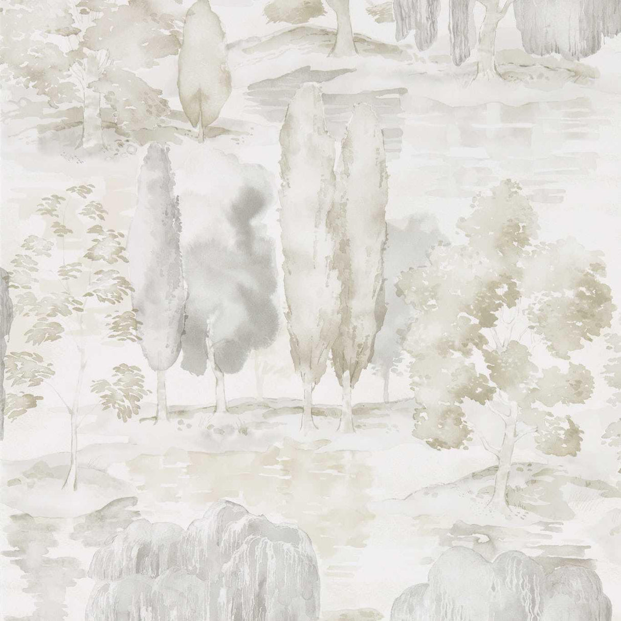 Sanderson Waterperry Ivory/Stone Wallpaper