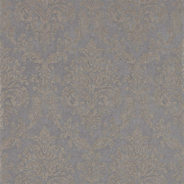 Sanderson Riverside Damask Mole/Copper Wallpaper