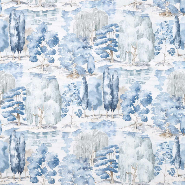Sanderson Waterperry Indigo Fabric