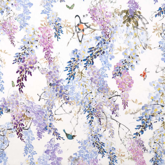 Sanderson Wisteria Falls Amethyst Fabric