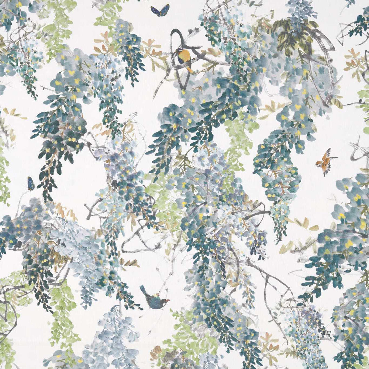 Sanderson Wisteria Falls Mineral Fabric