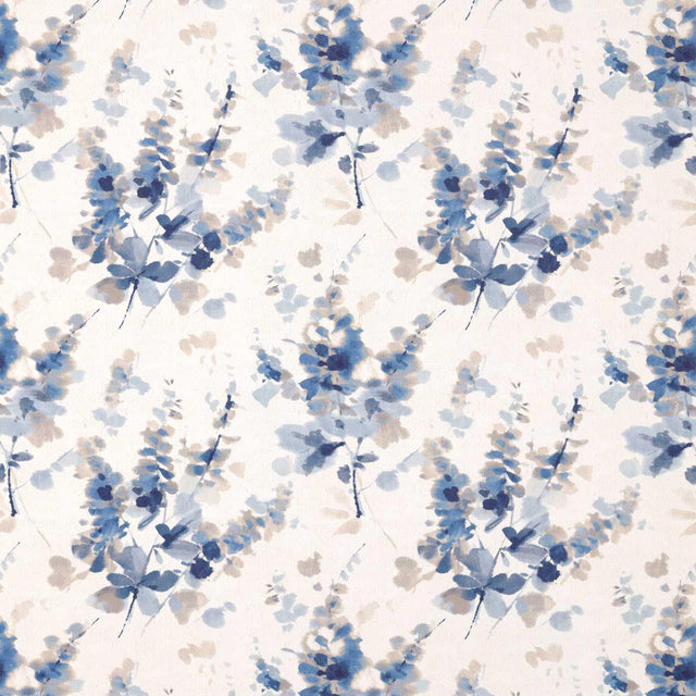 Sanderson Delphiniums Indigo Fabric