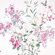 Sanderson Magnolia & Blossom Coral/Silver Fabric