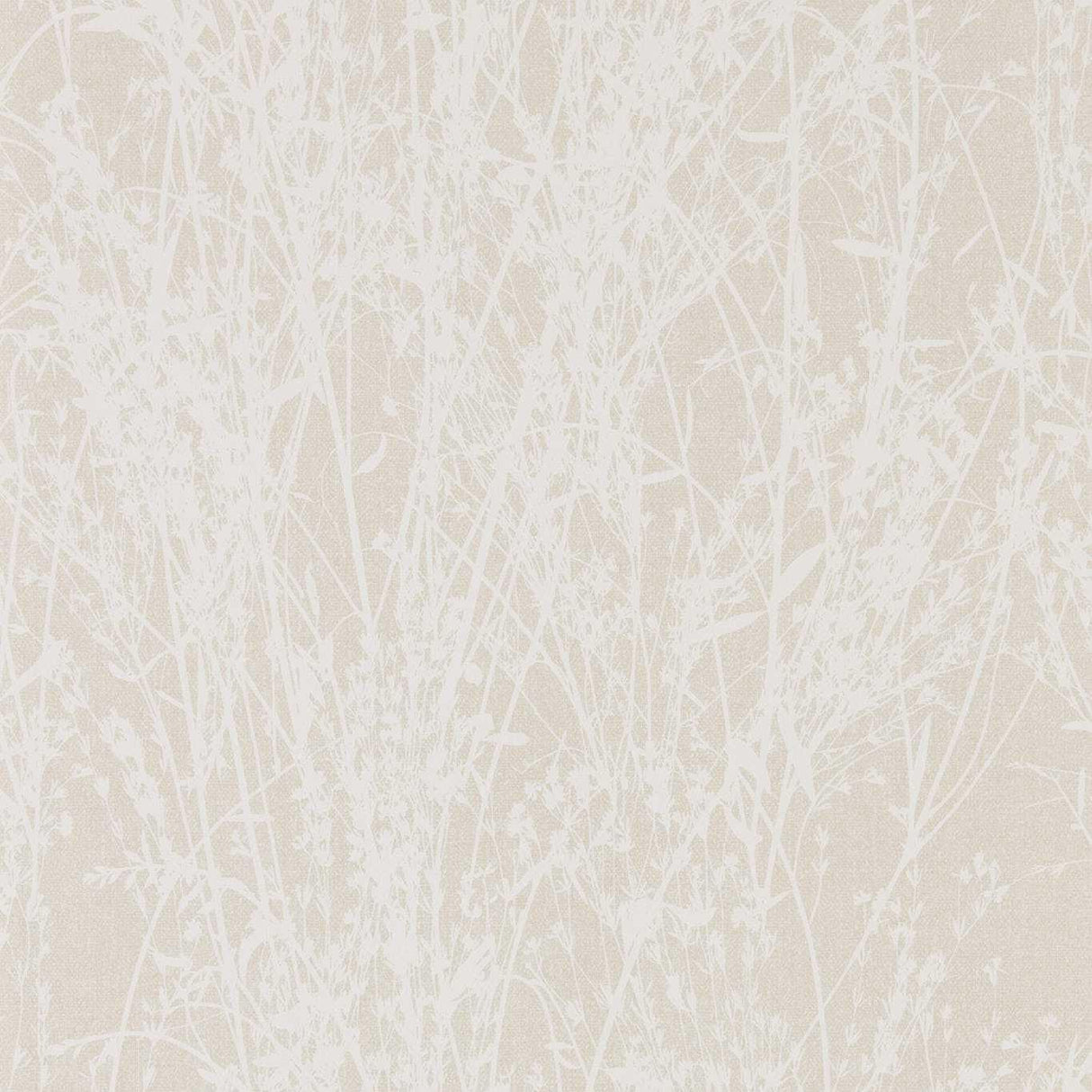 Sanderson Meadow Canvas White/Parchment Wallpaper