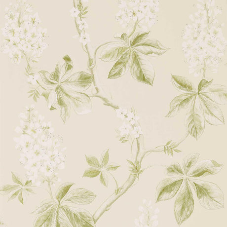 Sanderson Chestnut Tree Lemon/Lettuce Wallpaper