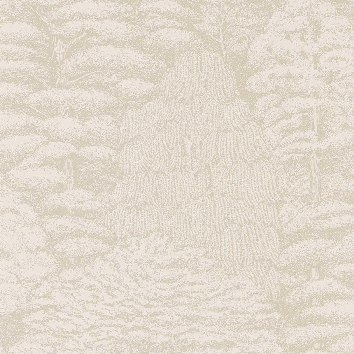 Sanderson Woodland Toile Ivory/Neutral Wallpaper
