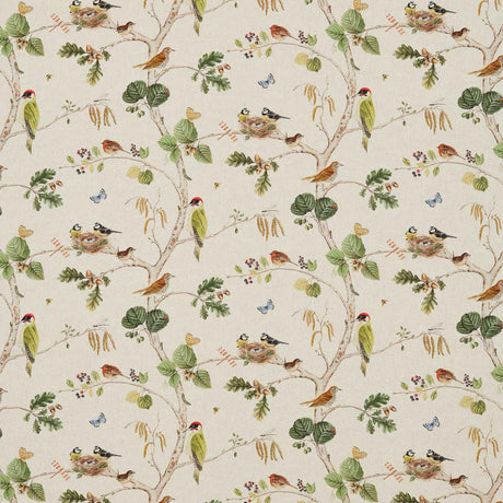 Sanderson Woodland Chorus Linen/Multi Fabric