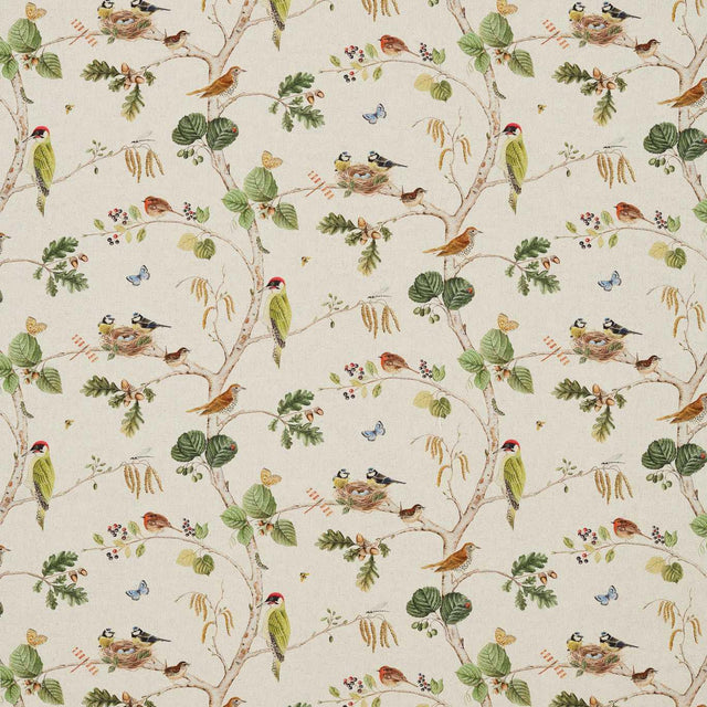 Sanderson Woodland Chorus Linen/Multi Fabric