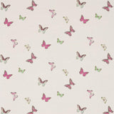 Sanderson Butterfly Voile Fuchsia/Cream Fabric