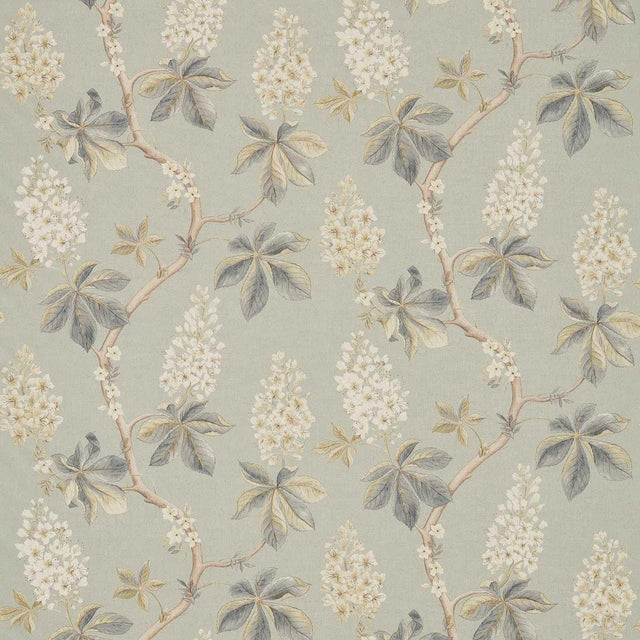 Sanderson Chestnut Tree Grey Blue/Sage Fabric