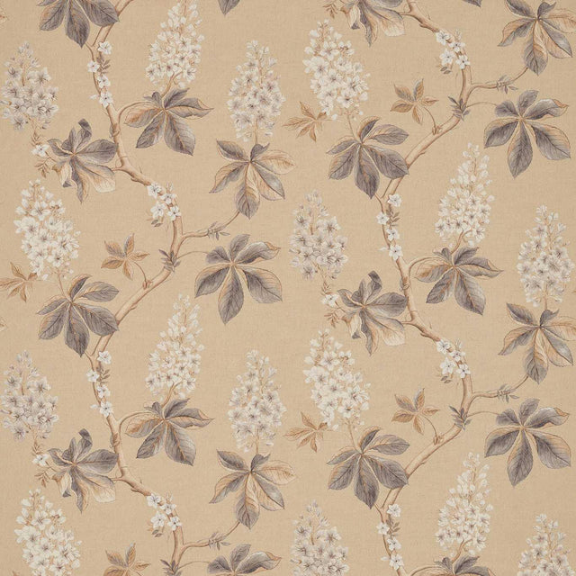 Sanderson Chestnut Tree Wheat/Pebble Fabric