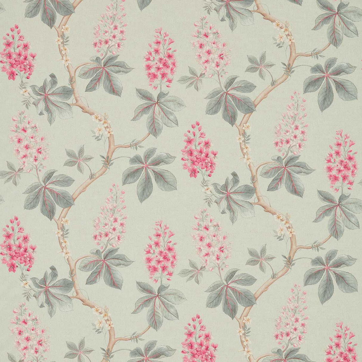 Sanderson Chestnut Tree Seaspray/Peony Fabric