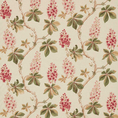 Sanderson Chestnut Tree Coral/Bayleaf Fabric