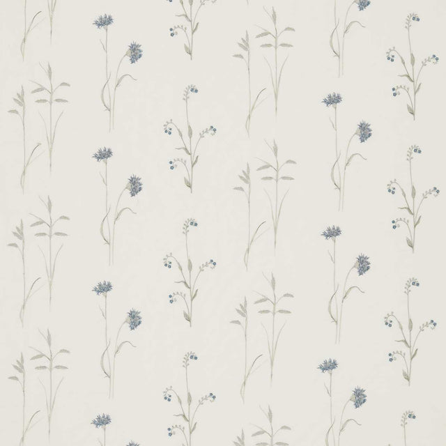 Sanderson Meadow Grasses Cobalt/Chalk Fabric