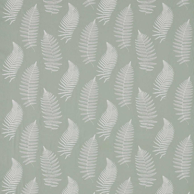 Sanderson Fern Embroidery Mist Fabric