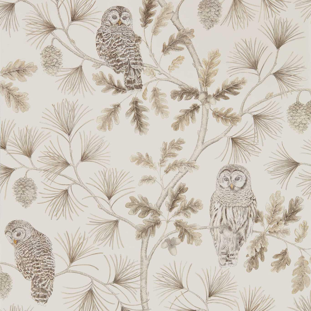 Sanderson Owlswick Linen Wallpaper