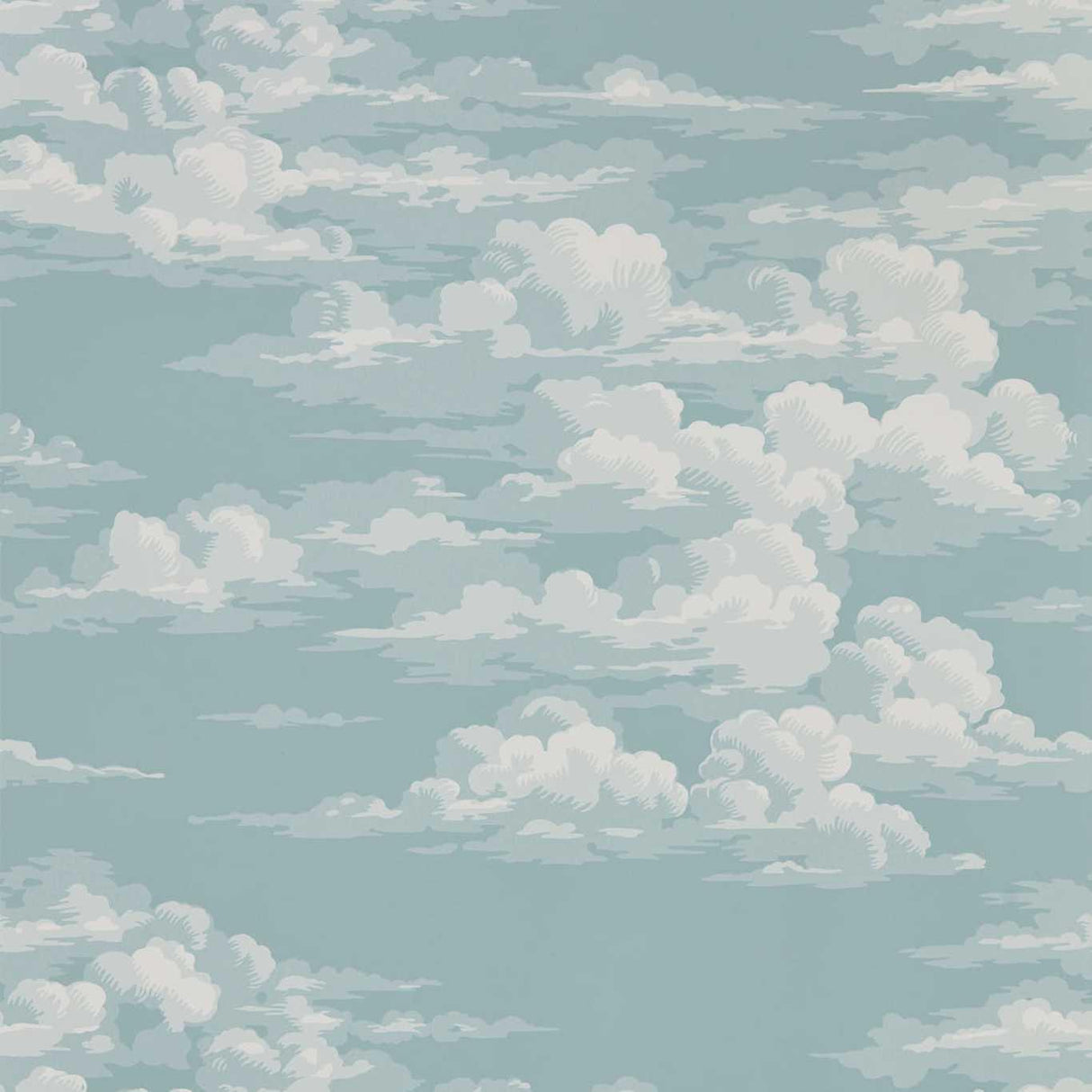 Sanderson Silvi Clouds Sky Wallpaper