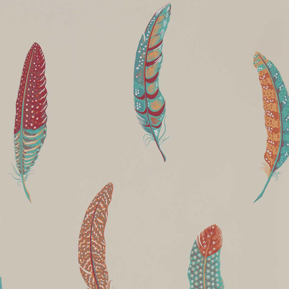 Sanderson Lismore Russet Wallpaper