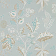Sanderson Warwick Blue Grey Wallpaper