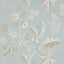 Sanderson Warwick Blue Grey Wallpaper