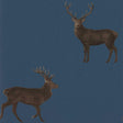 Sanderson Evesham Deer Indigo Wallpaper