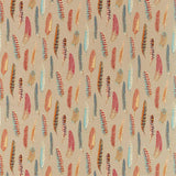 Sanderson Lismore Teal/Russet Fabric