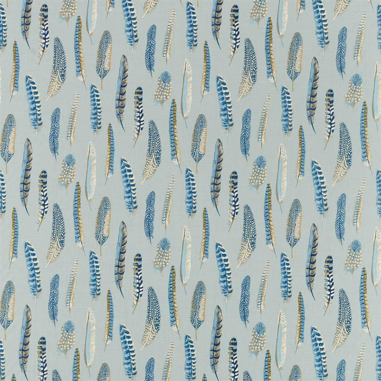 Sanderson Lismore Indigo/Silver Fabric