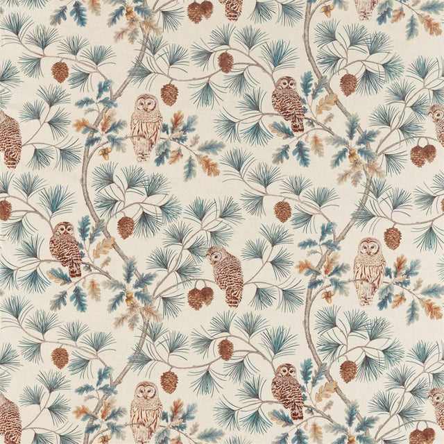 Sanderson Owlswick Teal Fabric
