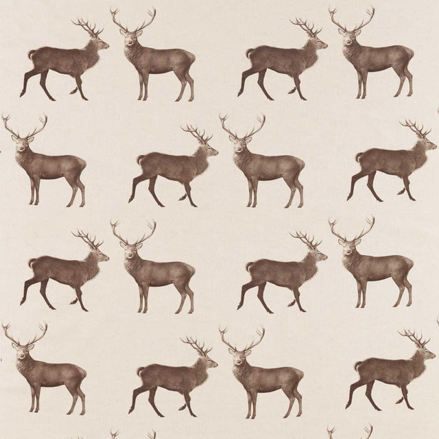 Sanderson Evesham Deer Linen/Chalk Fabric