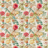 Sanderson Dahlia & Rosehip Briarwood/Russet Fabric