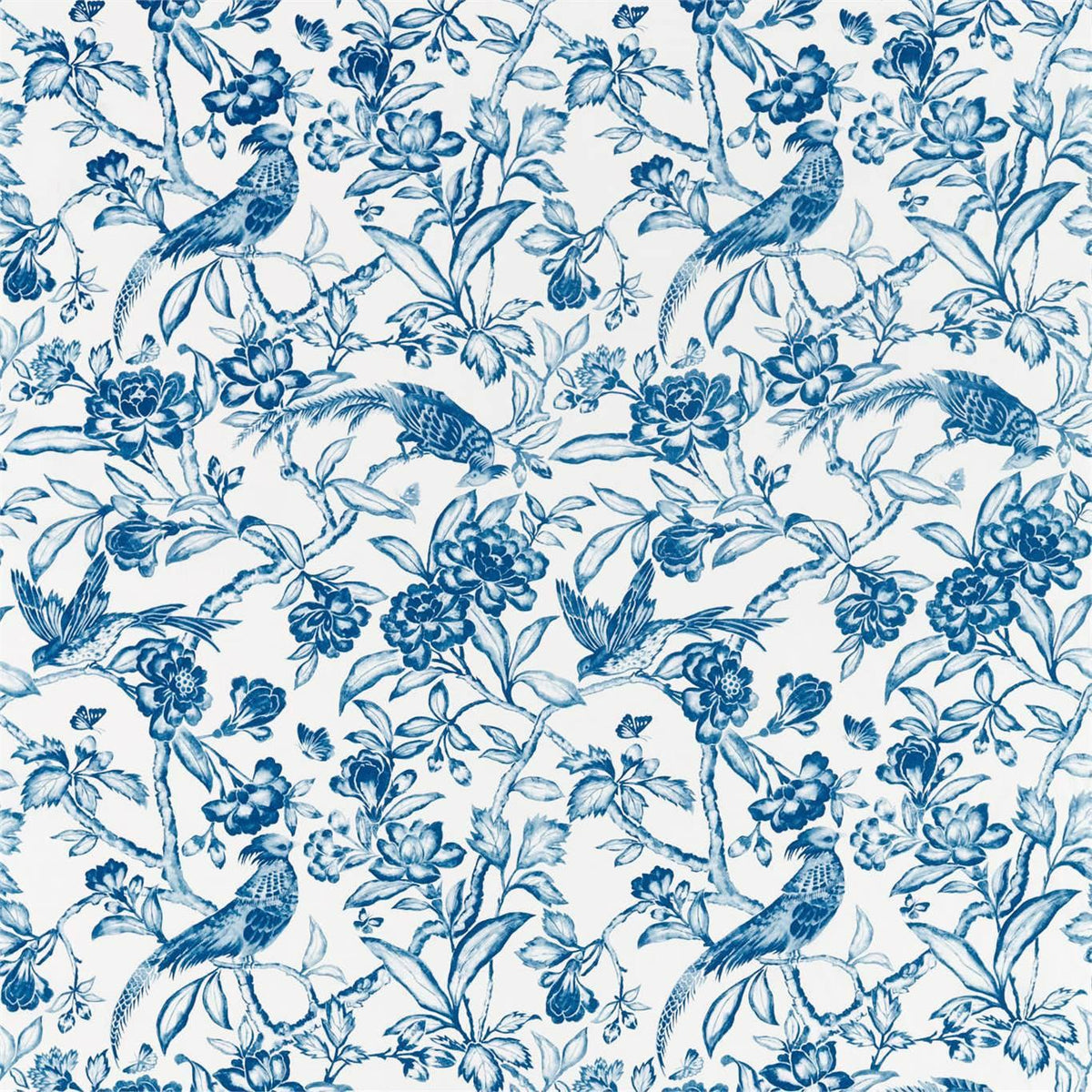 Sanderson Tattershall Indigo Fabric