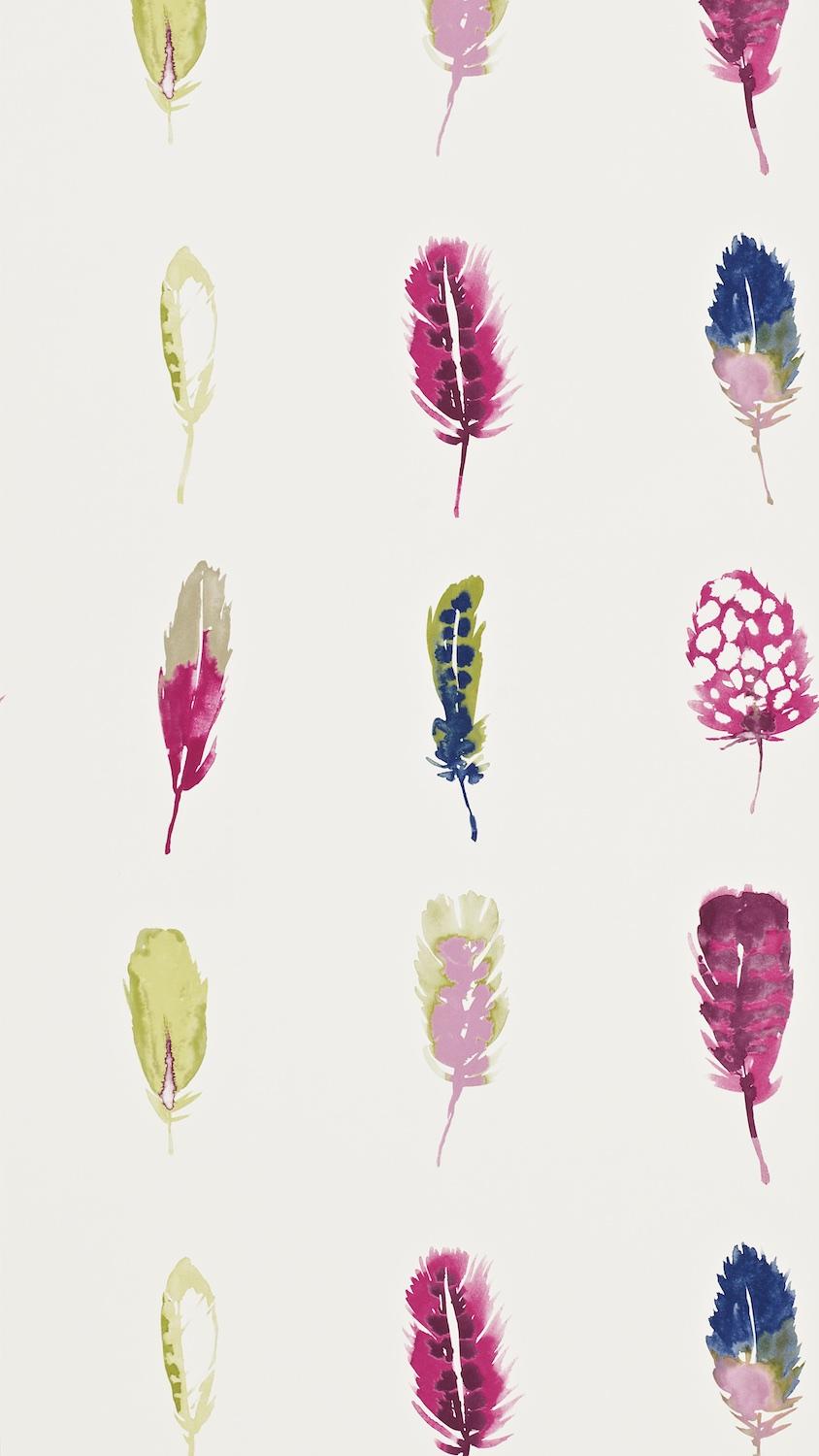 Harlequin Limosa Loganberry/Raspberry/Olive Wallpaper