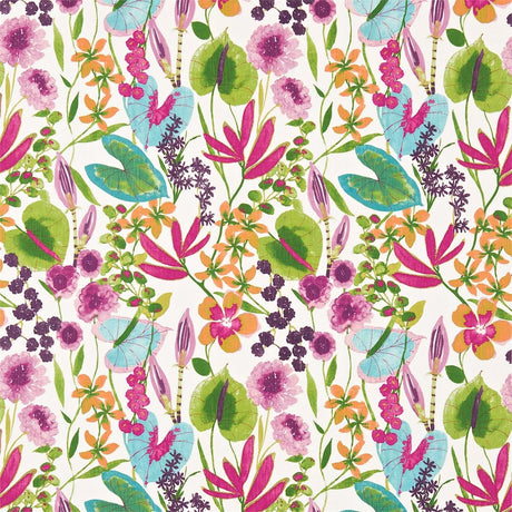 Harlequin Nalina Flamingo/Papaya/Loganberry Fabric