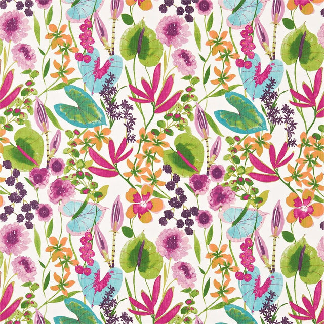 Harlequin Nalina Flamingo/Papaya/Loganberry Fabric