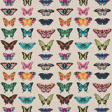 Harlequin Papilio Flamingo/Papaya/Loganberry Fabric
