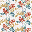 Harlequin Toshiko Paprika / Teal / Olive Fabric