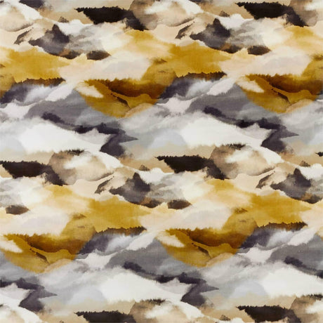 Harlequin Minako Gold / Charcoal Fabric
