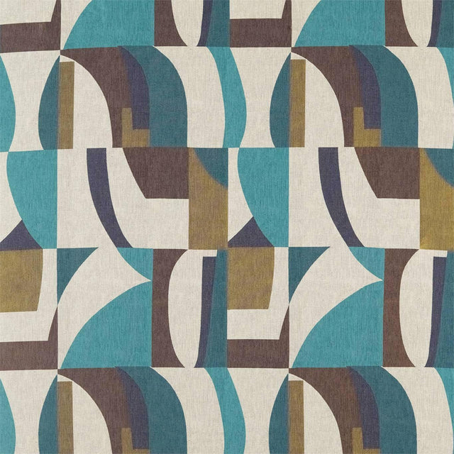 Harlequin Bodega Ink/Marine/Ochre Fabric