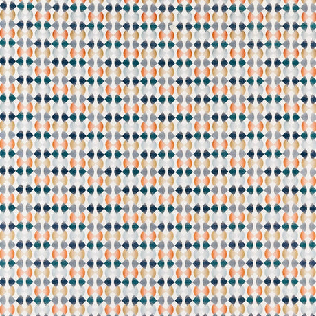 Harlequin Maiolica Paprika/Teal/Ochre Fabric