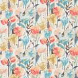 Harlequin Verdaccio Coral/Maize/Cornflower Fabric