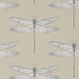 Harlequin Demoiselle Jute/Slate Wallpaper