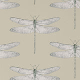 Harlequin Demoiselle Jute/Slate Wallpaper