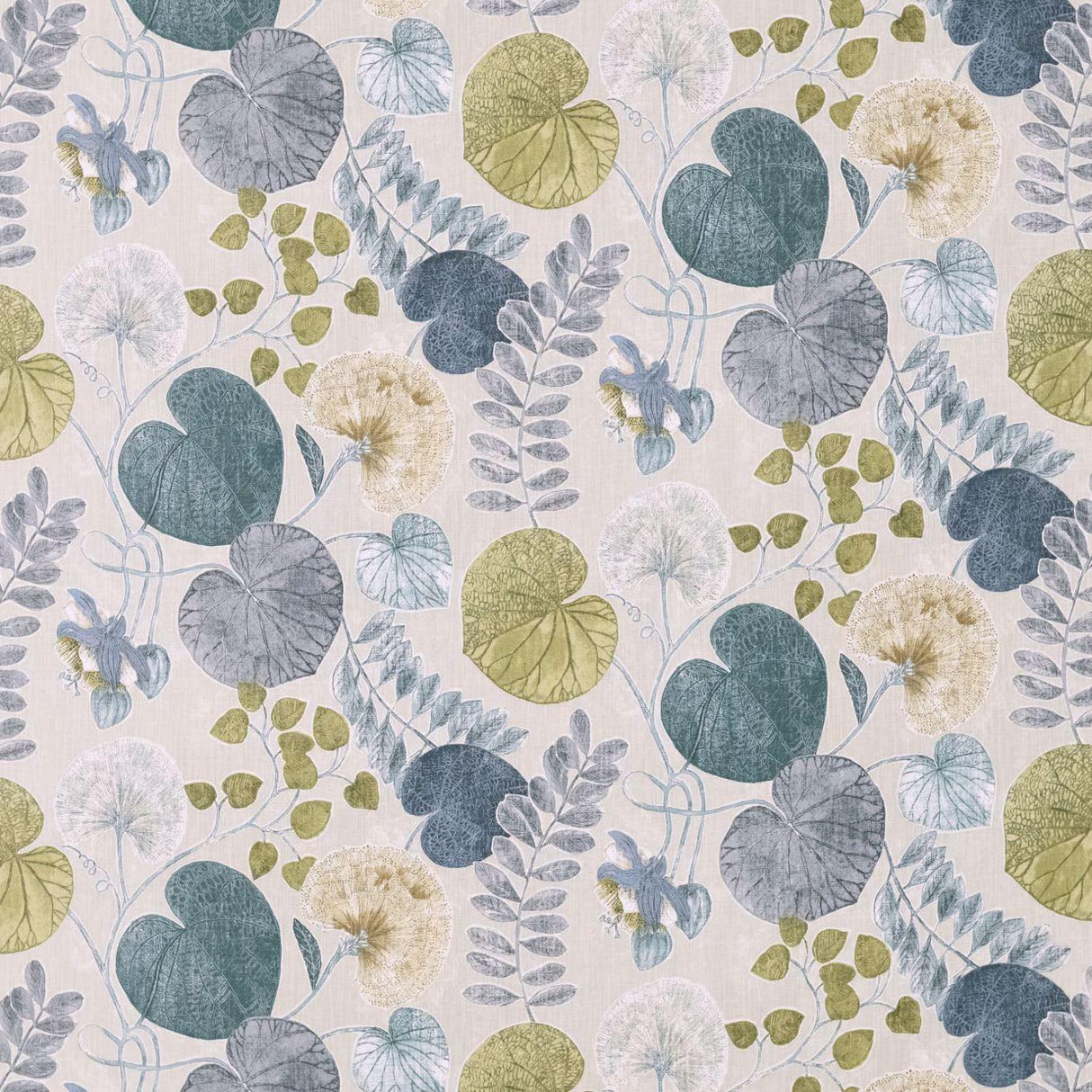 Harlequin Dardanella Ink/Chartreuse Fabric
