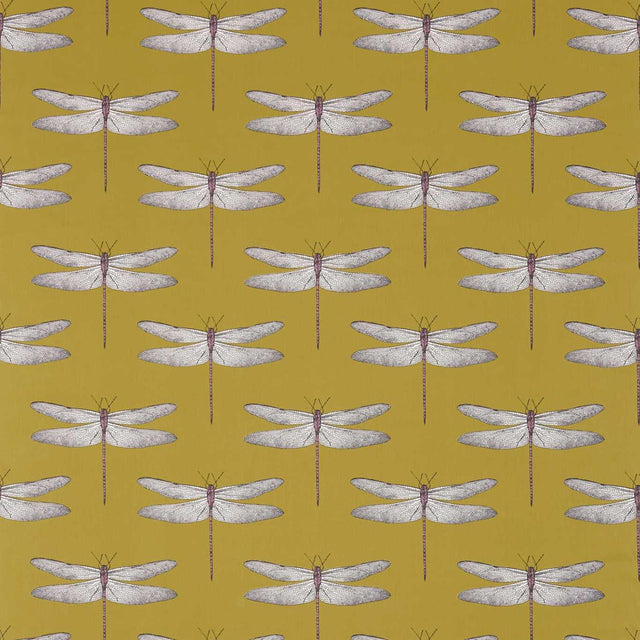 Harlequin Demoiselle Chartreuse/Grape Fabric